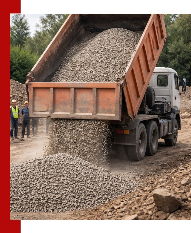 Доставка сыпучих материалов самосвалом в Магадане быстро и надежно