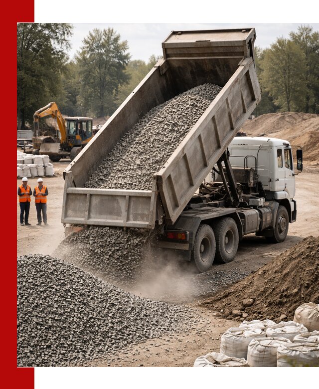 Аренда самосвала в Магадане для доставки сыпучих и нерудных материалов