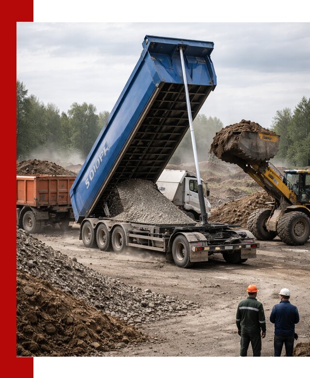 Аренда тонар 40 тонн в Магадане с доставкой материалов