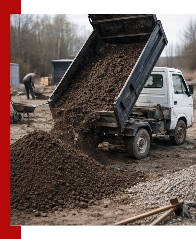 Аренда минисамосвала в Магадане для доставки сыпучих материалов