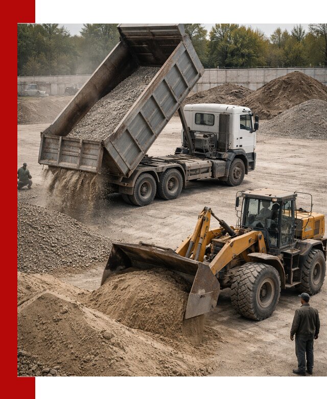 Перевозка сыпучих грузов самосвалами и бортовыми в Магадане