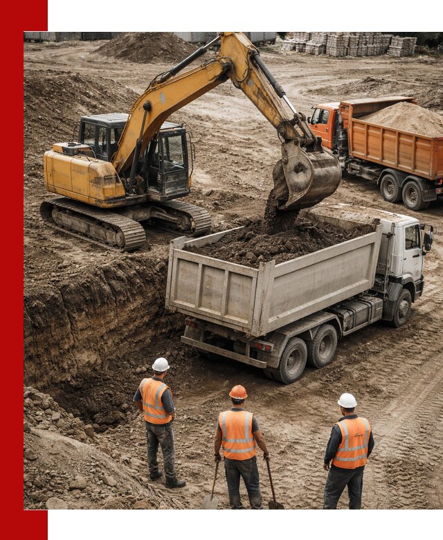 Разработка грунта для строительства и благоустройства в Магадане