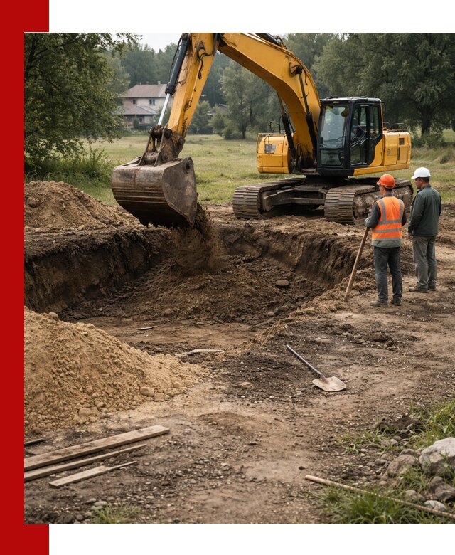 Рытье котлована под фундамент в Магадане (быстро и недорого)