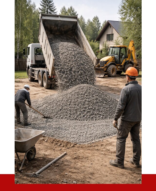 Отсыпка участка щебнем в Магадане от 6645 р. ПРОНЕРУДМгд