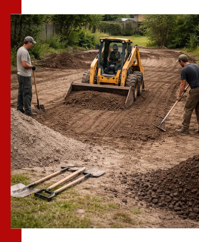 Планировка участка грунтом с вывозом и доставкой в Магадане