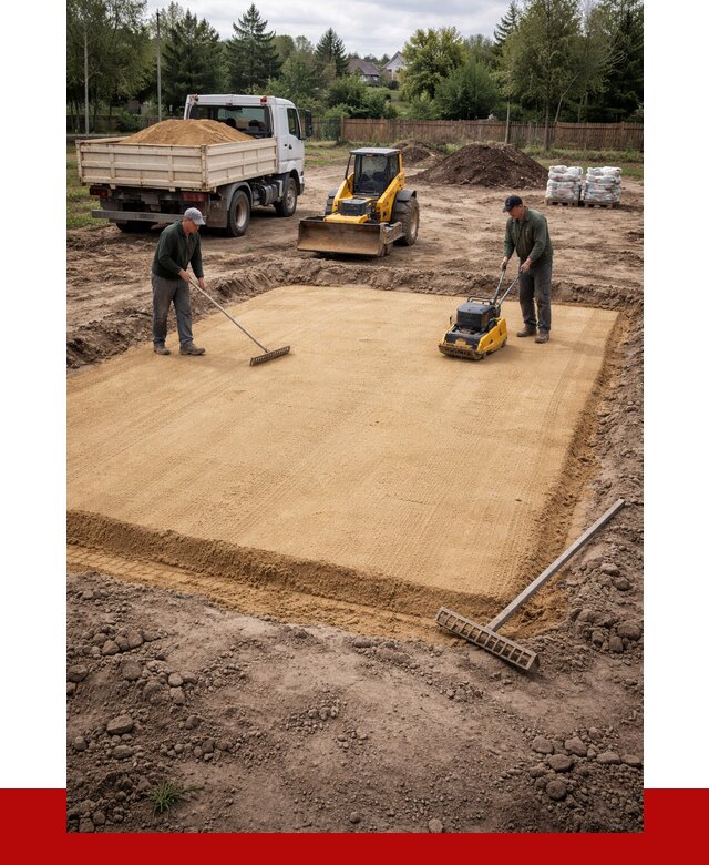 Устройство песчаной подушки в Магадане от 4600 р. ПРОНЕРУДМгд