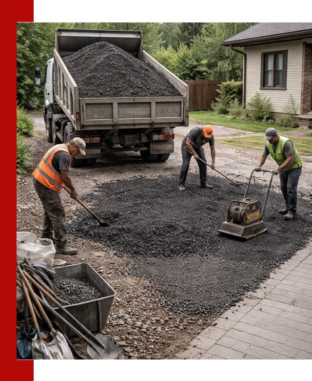 Асфальтовая крошка для двора с доставкой в Магадане